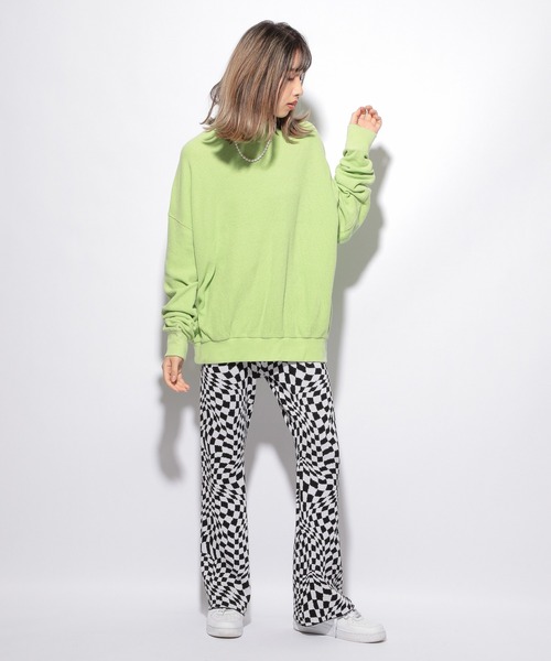 PBLIM（ページボーイリム）の「【PAGEBOYLIM】ブリーチワッフルプルオーバー（Tシャツ/カットソー・レディース・パープル/ブルー/グリーン・MEDIUM/LARGE）」の7枚目の写真