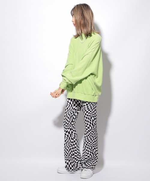 PBLIM（ページボーイリム）の「【PAGEBOYLIM】ブリーチワッフルプルオーバー（Tシャツ/カットソー・レディース・パープル/ブルー/グリーン・MEDIUM/LARGE）」の8枚目の写真