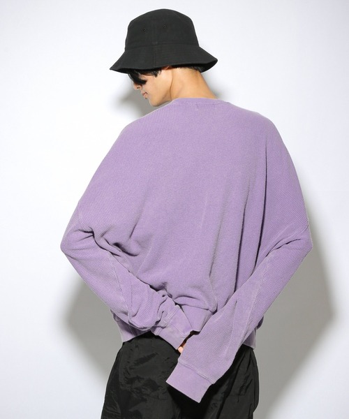 PBLIM（ページボーイリム）の「【PAGEBOYLIM】ブリーチワッフルプルオーバー（Tシャツ/カットソー・レディース・パープル/ブルー/グリーン・MEDIUM/LARGE）」の19枚目の写真