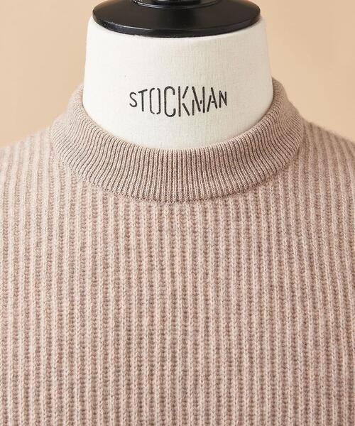 SOVEREIGN（ソブリン）の「＜SOVEREIGN（ソブリン）＞ アゼ クルーネック ニット（ニット/セーター・メンズ・ベージュ/ネイビー・40/38/42）」の5枚目の写真