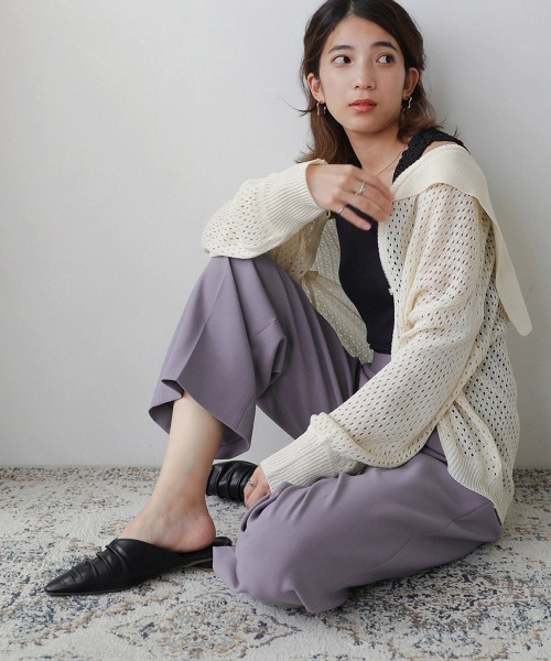 Bou Jeloud(ブージュルード)の「美ストレッチセミワイドパンツ(その他パンツ・レディース・ブラック/パープル/モカ・FREE)」の20枚目の写真
