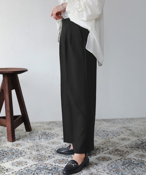 Bou Jeloud(ブージュルード)の「美ストレッチセミワイドパンツ(その他パンツ・レディース・ブラック/パープル/モカ・FREE)」の22枚目の写真