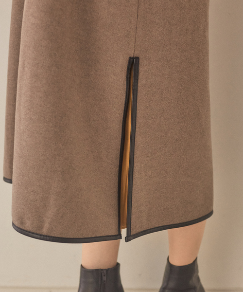 abahouse mavie（アバハウスマヴィ）の「ジャージーメルトンパイピングコート（その他アウター・レディース・ベージュ/モカ/アイボリー・フリー）」の20枚目の写真