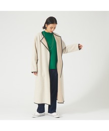 abahouse mavie | ジャージーメルトンパイピングコート(その他アウター)