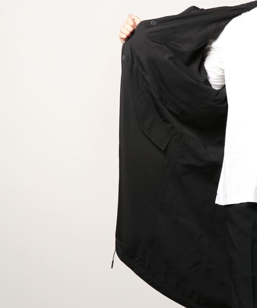 C DIEM（カルペディエム）の「C DIEM/カルペディエム/ウール・ナイロンREVERSIBLE MODS（ステンカラーコート・メンズ・キャメル/ブラック・SMALL/MEDIUM/LARGE）」の4枚目の写真