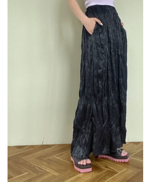 AMAIL(アマイル)の「Colorful wide pants(その他パンツ・レディース・イエロー/ブラック/ブルー・FREE)」の1枚目の写真
