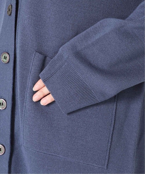 SLOBE IENA(スローブイエナ)の「ウォッシャブルミラノリブカーディガン【手洗い可能】◆(カーディガン/ボレロ・レディース・ブラック/ネイビー系/ベージュ・FREE)」の18枚目の写真