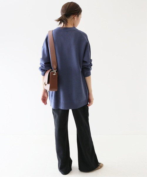 SLOBE IENA(スローブイエナ)の「ウォッシャブルミラノリブカーディガン【手洗い可能】◆(カーディガン/ボレロ・レディース・ブラック/ネイビー系/ベージュ・FREE)」の13枚目の写真