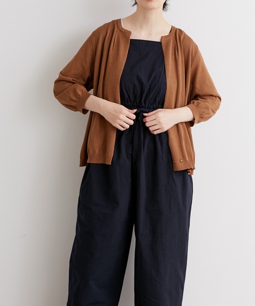 note et silence （ノートエシロンス）の「◇【 AMB100貨 】14Gバックスリットカーディガン（カーディガン/ボレロ・レディース・ブラウン・FREE）」の6枚目の写真