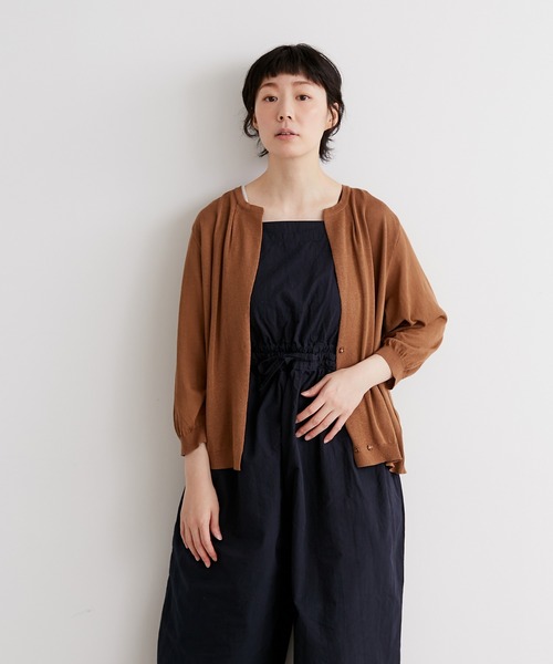 note et silence （ノートエシロンス）の「◇【 AMB100貨 】14Gバックスリットカーディガン（カーディガン/ボレロ・レディース・ブラウン・FREE）」の12枚目の写真