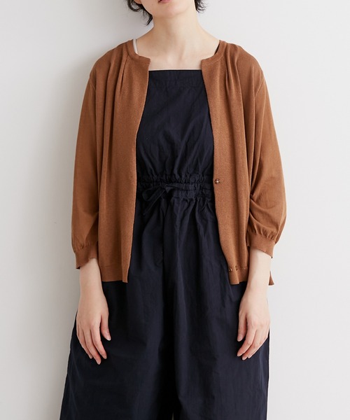 note et silence （ノートエシロンス）の「◇【 AMB100貨 】14Gバックスリットカーディガン（カーディガン/ボレロ・レディース・ブラウン・FREE）」の15枚目の写真