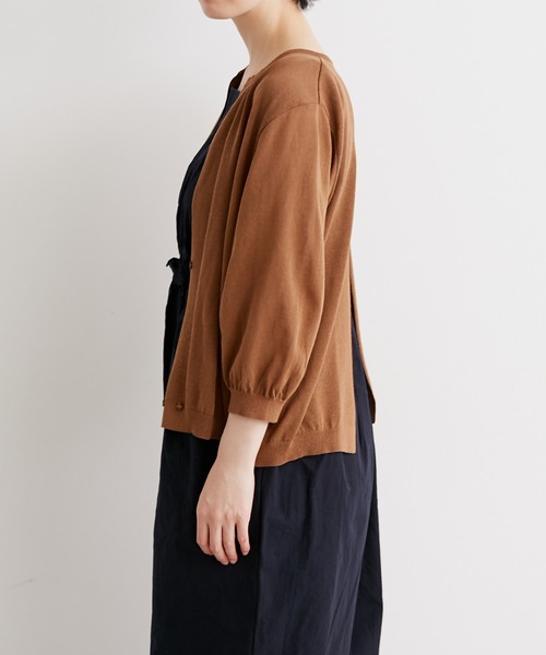 note et silence （ノートエシロンス）の「◇【 AMB100貨 】14Gバックスリットカーディガン（カーディガン/ボレロ・レディース・ブラウン・FREE）」の4枚目の写真