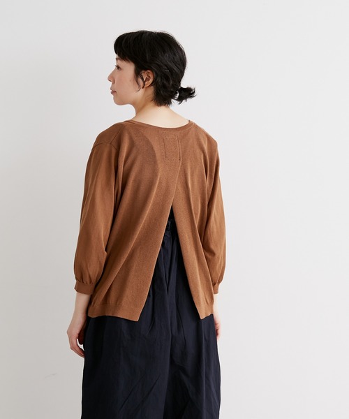 note et silence （ノートエシロンス）の「◇【 AMB100貨 】14Gバックスリットカーディガン（カーディガン/ボレロ・レディース・ブラウン・FREE）」の10枚目の写真