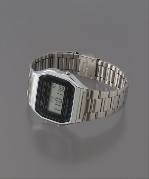 TOYOTA MJ デジタル腕時計 シルバー CASIO（カシオ）の「【CASIO Collection/カシオ コレクション】A158WA