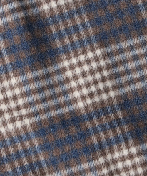 HONEYSUCKLE ROSE（ハニーサックルローズ）の「【HONEYSUCKLE ROSE】シャギーCPOジャケット（その他アウター・レディース・ベージュ/ブラウン/オフホワイト/グレー×サックスブルー・M/L）」の10枚目の写真