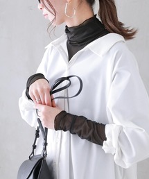 n'OrLABEL | 『タートルネックシアー切替カットソー』(Tシャツ/カットソー)