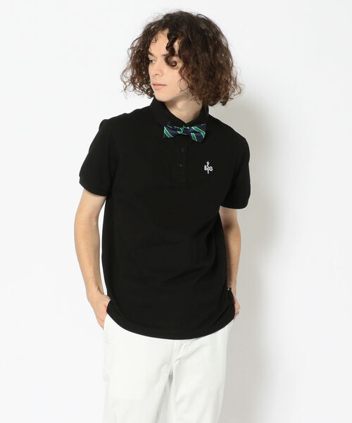 RAWLIFE(ロウライフ)の「BACK SPIN!/バックスピン!/BOW TIE POLO SHIRT(ポロシャツ・メンズ・ホワイト/ブラック・MEDIUM/LARGE/X-LARGE)」の6枚目の写真