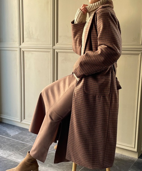 l*z様 AMBUSH　チェック柄　ブラウン　チェスターコート　オーバーサイズ チェックオーバーサイズチェスターコート（ブラウン） l*z様 AMBUSH