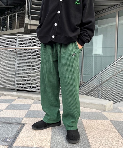 WHO'S WHO gallery（フーズフーギャラリー）の「【KOOKY'N/クーキー】ワッフルパンツ（その他パンツ・メンズ・ブラック/ネイビー/ブラウン/グリーン・FREE）」の4枚目の写真