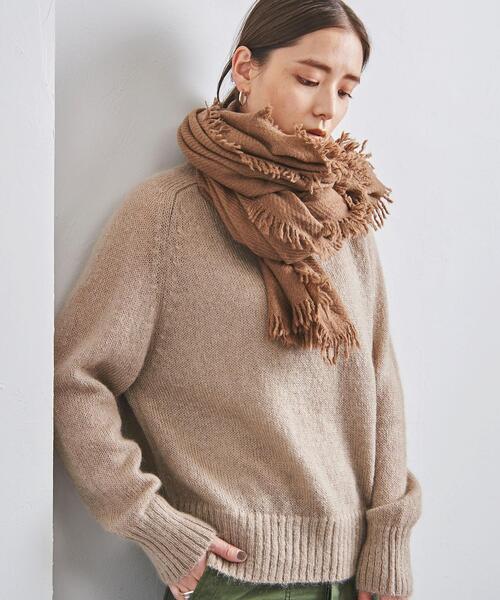 elegancese（エレガンセーゼ）＞カシミヤ フリンジ ストール elegancese