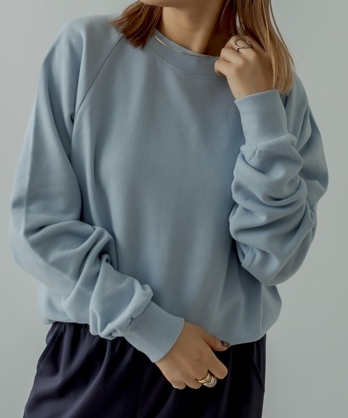 mystic（ミスティック）の「PBPスウェット(MINI)（スウェット・レディース・チャコールグレー/パープル/サックスブルー/アイボリー・FREE）」の4枚目の写真