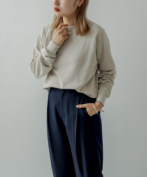 mystic（ミスティック）の「PBPスウェット(MINI)（スウェット・レディース・チャコールグレー/パープル/サックスブルー/アイボリー・FREE）」の5枚目の写真