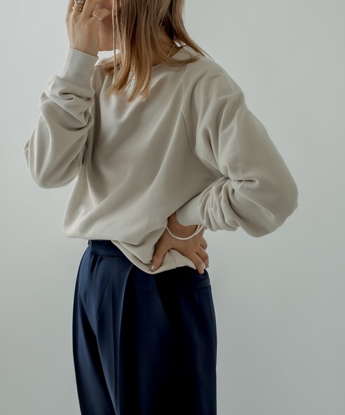 mystic（ミスティック）の「PBPスウェット(MINI)（スウェット・レディース・チャコールグレー/パープル/サックスブルー/アイボリー・FREE）」の6枚目の写真