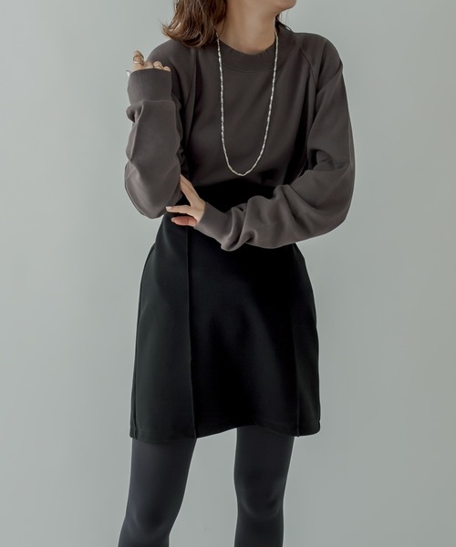 mystic（ミスティック）の「PBPスウェット(MINI)（スウェット・レディース・チャコールグレー/パープル/サックスブルー/アイボリー・FREE）」の9枚目の写真