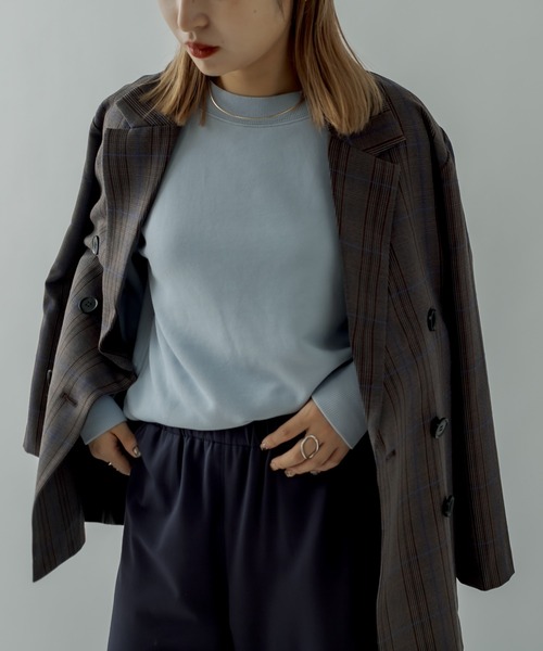 mystic（ミスティック）の「PBPスウェット(MINI)（スウェット・レディース・チャコールグレー/パープル/サックスブルー/アイボリー・FREE）」の14枚目の写真