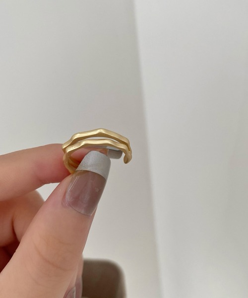 juweel（ユウェル）の「マットゴールド 2連風リング（リング）」 - WEAR