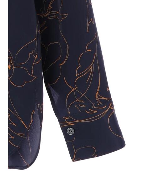 GARAGE OF GOOD CLOTHING(ガレージオブグッドクロージング)の「プリントヨークシャツ*(シャツ/ブラウス・レディース・ネイビー・FREE)」の10枚目の写真