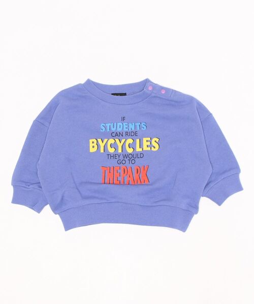 Life Support Products（ライフサポートプロダクツ）の「ロゴプリント裏毛ワイドトレーナー (80～150cm）（スウェット・キッズ・ブラック/ホワイト/ベージュ/グリーン/レッド/パープル/チャコール/マスタード/ブルー・80/90/95/100/110/120/130/140/150）」の18枚目の写真