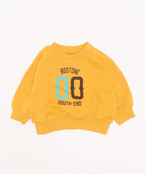 Life Support Products（ライフサポートプロダクツ）の「ロゴプリント裏毛ワイドトレーナー (80～150cm）（スウェット・キッズ・ブラック/ホワイト/ベージュ/グリーン/レッド/パープル/チャコール/マスタード/ブルー・80/90/95/100/110/120/130/140/150）」の20枚目の写真