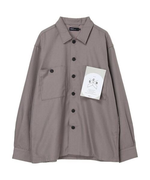 CRAFT STANDARD BOUTIQUE（クラフトスタンダードブティック）の「TRツイル2ポケットシャツ　＊（シャツ/ブラウス・メンズ・キャメル/ブラウン/チャコールグレー/モカ/ネイビー・L/M/LL）」の10枚目の写真