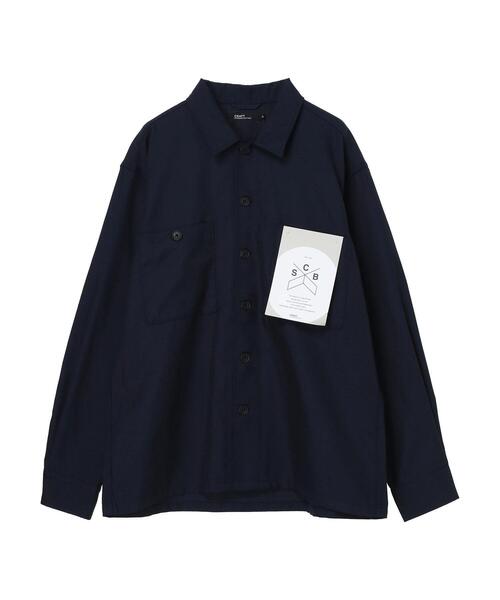CRAFT STANDARD BOUTIQUE（クラフトスタンダードブティック）の「TRツイル2ポケットシャツ　＊（シャツ/ブラウス・メンズ・キャメル/ブラウン/チャコールグレー/モカ/ネイビー・L/M/LL）」の15枚目の写真