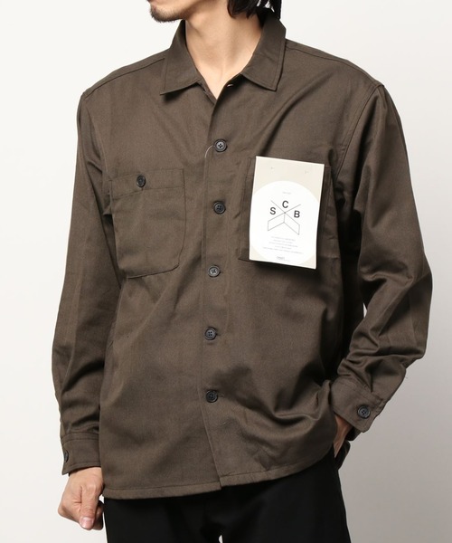 CRAFT STANDARD BOUTIQUE（クラフトスタンダードブティック）の「TRツイル2ポケットシャツ　＊（シャツ/ブラウス・メンズ・キャメル/ブラウン/チャコールグレー/モカ/ネイビー・L/M/LL）」の11枚目の写真