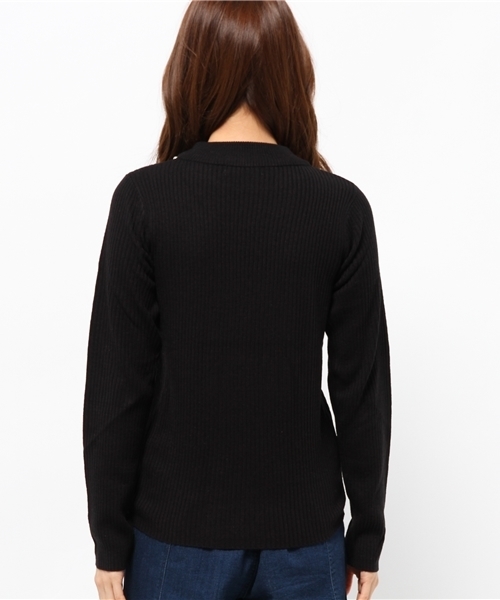 natural couture(ナチュラルクチュール)の「【natural couture NICE CLAUP】リブハイネックパールプルオーバーニット(ニット/セーター・レディース・オフホワイト/ボルドー/グリーン/ブラック/その他12/その他・FREE)」の9枚目の写真