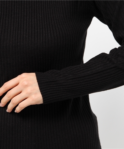 natural couture(ナチュラルクチュール)の「【natural couture NICE CLAUP】リブハイネックパールプルオーバーニット(ニット/セーター・レディース・オフホワイト/ボルドー/グリーン/ブラック/その他12/その他・FREE)」の11枚目の写真