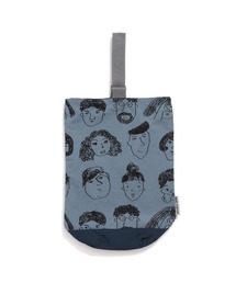 MAKE YOUR DAY（メイクユアデイ）の「いろんな顔総柄シューズバッグ（エコバッグ/サブバッグ）」