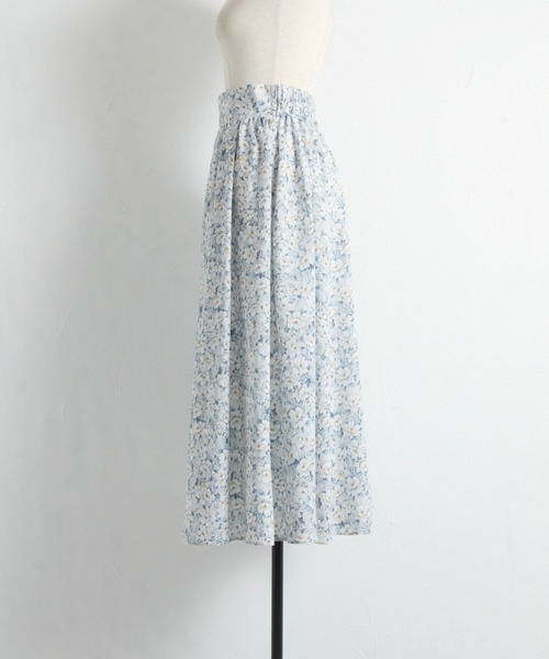 &. NOSTALGIA（アンドドットノスタルジア）の「スプリングフラワープリントスカート（スカート・レディース・ホワイト系その他/パープル系その他・FREE）」の20枚目の写真