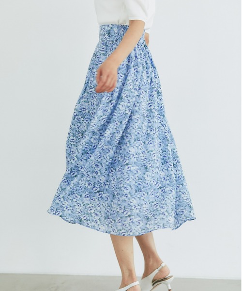 &. NOSTALGIA（アンドドットノスタルジア）の「スプリングフラワープリントスカート（スカート・レディース・ホワイト系その他/パープル系その他・FREE）」の13枚目の写真