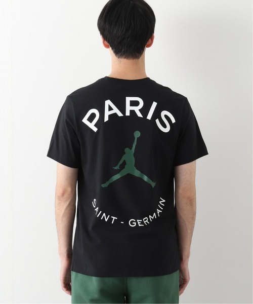 JORDAN BRAND(ジョーダンブランド)の「【JORDAN × Paris Saint-Germain】ロゴ プリント Tシャツ(Tシャツ/カットソー・メンズ・ブラック・SMALL/MEDIUM/LARGE/X-LARGE/XX-LARGE)」の6枚目の写真