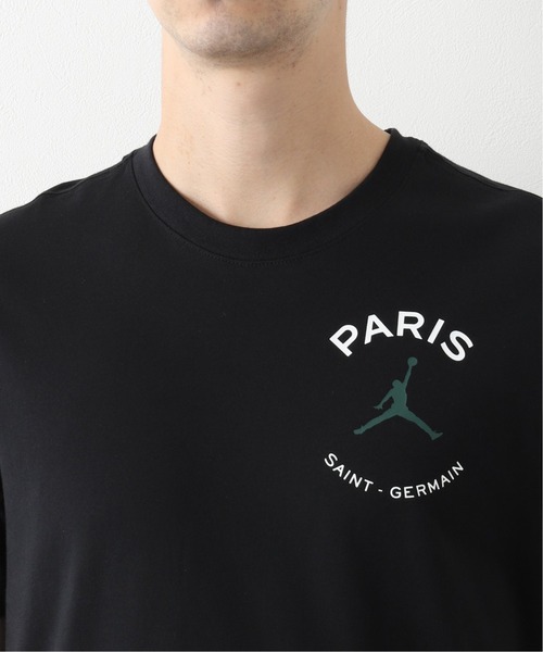 JORDAN BRAND(ジョーダンブランド)の「【JORDAN × Paris Saint-Germain】ロゴ プリント Tシャツ(Tシャツ/カットソー・メンズ・ブラック・SMALL/MEDIUM/LARGE/X-LARGE/XX-LARGE)」の7枚目の写真