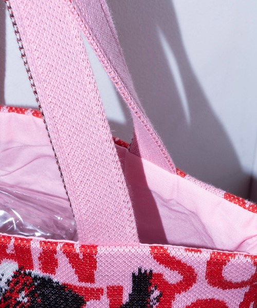 Bonjour Girl（ボンジュールガール）の「【編み物☆堀ノ内】Soo Catwoman Knit Tote Bag（トートバッグ・レディース・ピンク・FREE）」の11枚目の写真