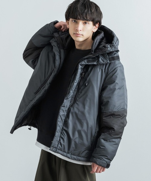 Rocky Monroe（ロッキーモンロー）の「オーバーサイズ 中綿フード付き2トーンカラー切り替えマウンテンパーカー（マウンテンパーカー・メンズ・ブラック/ベージュ/ネイビー/チャコールグレー/オリーブ・L/S/XL/M）」の13枚目の写真
