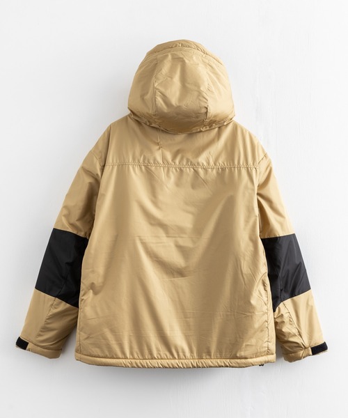 Rocky Monroe（ロッキーモンロー）の「オーバーサイズ 中綿フード付き2トーンカラー切り替えマウンテンパーカー（マウンテンパーカー・メンズ・ブラック/ベージュ/ネイビー/チャコールグレー/オリーブ・L/S/XL/M）」の21枚目の写真