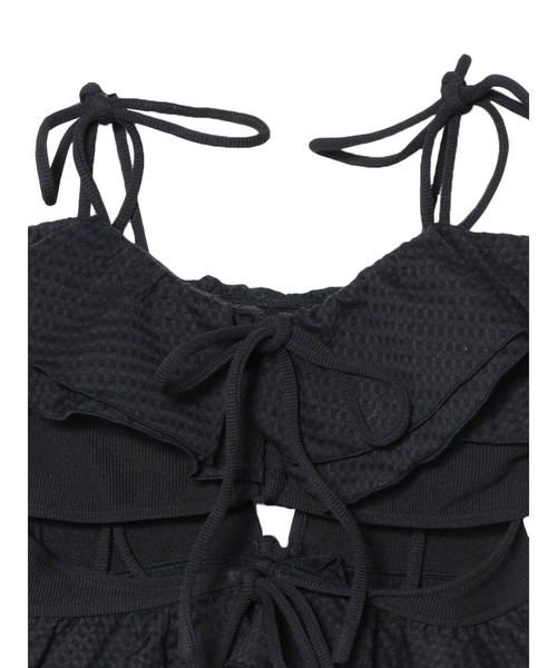 PAMEO POSE（パメオポーズ）の「ELLA Bikini（水着・レディース・ブラック/グリーン・FREE）」の9枚目の写真