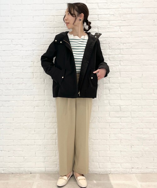 DRESKIP(ドレスキップ)の「◆洗えるイージーケア サス付きセミワイドパンツ(その他パンツ・レディース・ブラック/ベージュ/レモンイエロー・02/03/04)」の11枚目の写真