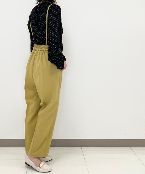 DRESKIP(ドレスキップ)の「◆洗えるイージーケア サス付きセミワイドパンツ(その他パンツ・レディース・ブラック/ベージュ/レモンイエロー・02/03/04)」の22枚目の写真