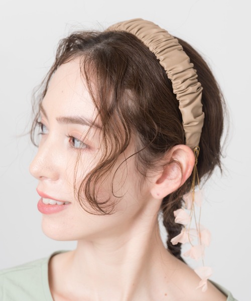 LAYMEE（レイミー）の「Winnel hairband / ウィンネルヘアバンド（ヘアバンド・レディース・ブラック/ベージュ/ブラウン/カーキ・FREE）」の16枚目の写真
